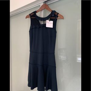 RED Valentino Navy w/Black Lace On the Top